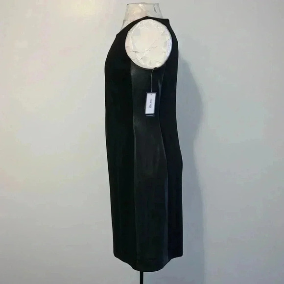 Nine West Shirt Dress with Leather Side Panels​​ - Picture 5 of 8